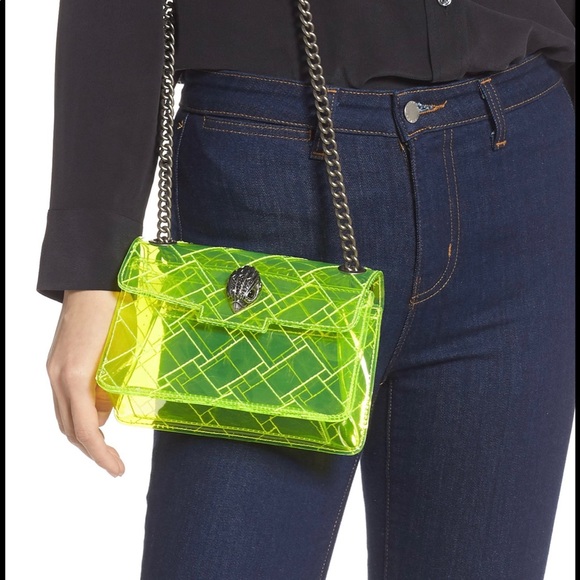 KURT GEIGER LONDON
Neon Yellow Mini Kensington Transparent Shoulder Bag - Picture 6 of 6